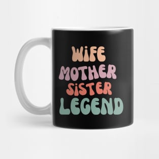 Funny vintage wife mother sister legend- mothers day Mug